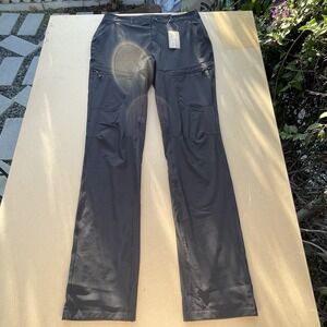 New Eddie Bauer Flexion Lined 2.0 Pant Womens 10 Tall Black Straight Leg Thermal